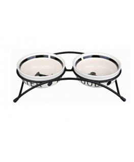 TRIXIE 24640 Dog Pet combination feeder & waterer