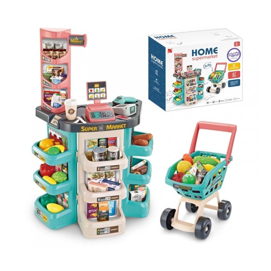 Woopie Toy shop with trolley and