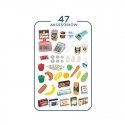 Toy shop with trolley and accessories 47 pcs. Whoopie, blue Toy shop with trolley and accessories 47 pcs. Whoopie, blue