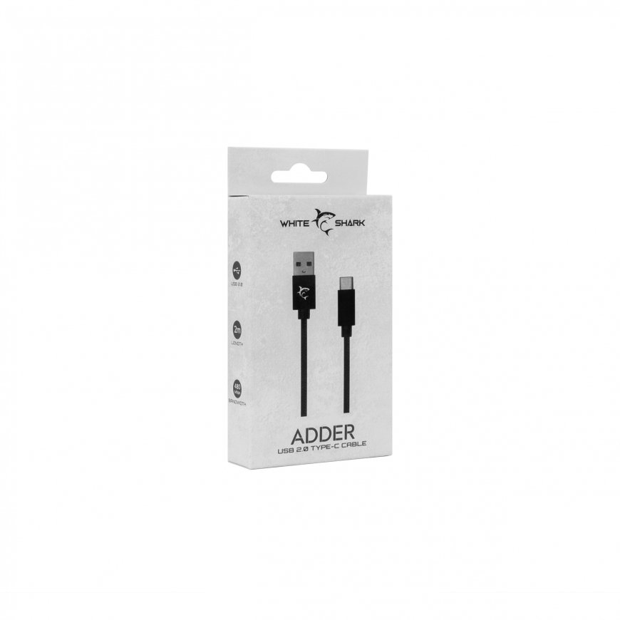 White Shark Adder cable USB- Type-C M/M 2m – 2