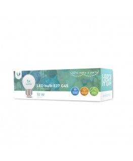 LED Bulb E27 G45 2W 230v neutral white 5pcs Forever Light