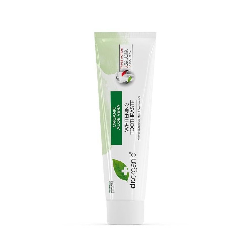 Dr Organic Aloe Vera Valkaiseva hammastahna 100 ml – 3