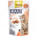 Cat treats : GIMBORN GimCat Nutri Pockets with Salmon and Omega