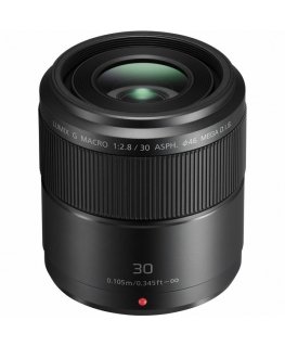 Panasonic Lumix G Macro 30mm / F2.8 ASPH. / MEGA O.I.S. SLR Makro objektyvas Juoda