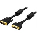 Deltaco DVI-602A DVI cable 2 m DVI-D Black Deltaco DVI-602A DVI cable 2 m DVI-D Black