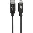 Goobay 39428 lightning kabelis 0,5 m Melns Goobay 39428 lightning kabelis 0,5 m Melns