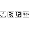 Yato YT-5502 puuri lisaseadme tarvik Seguvispel Yato YT-5502 puuri lisaseadme tarvik Seguvispel