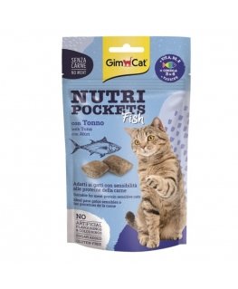 Cat treats : Gimborn Nutri Pockets with Fish and Tuna 60g.