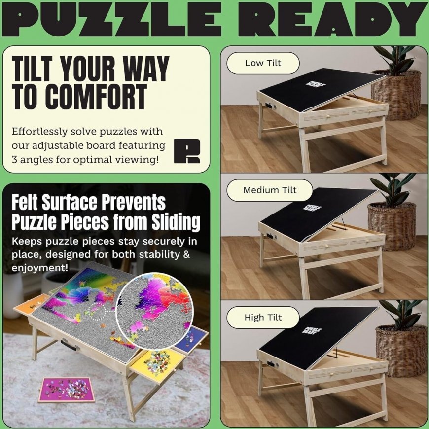 Puzzle Ready - Palapelilauta jaloilla, 1500 palalle – 5
