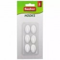 Hooks 6gb 1,5x2,5cm oval white Hooks 6gb 1,5x2,5cm oval white