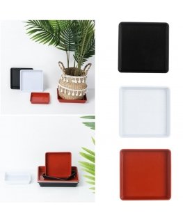 Flower pot with tray Gaia Ø15x15cm white