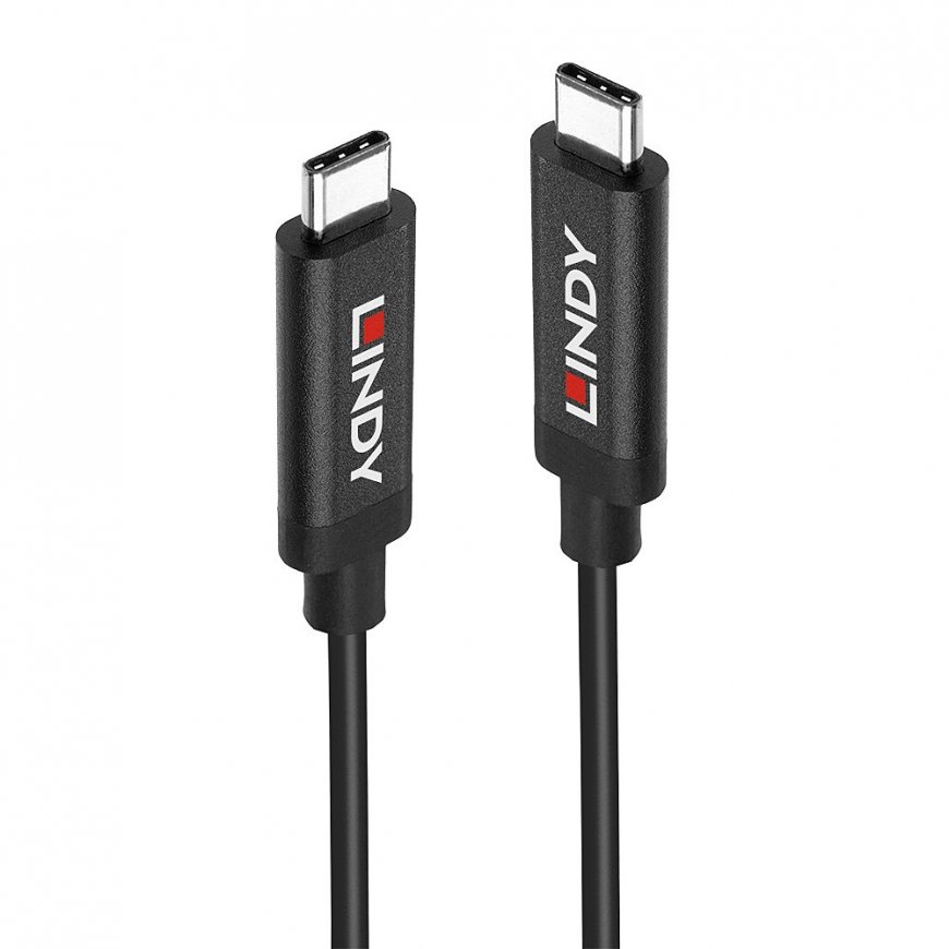 Lindy 43348 USB kabelis 3 m USB 3.2 Gen 2 (3.1 Gen 2) USB C Melns