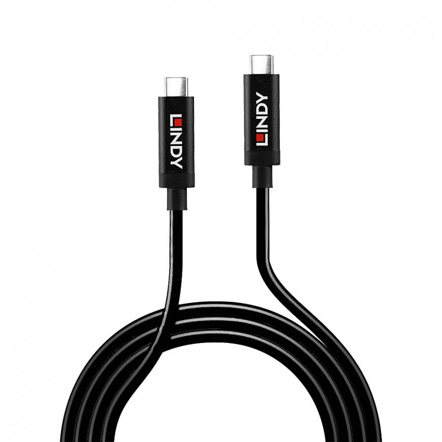 Lindy 43348 USB kabelis 3 m USB 3.2 Gen 2 (3.1 Gen 2) USB C Juoda – 2