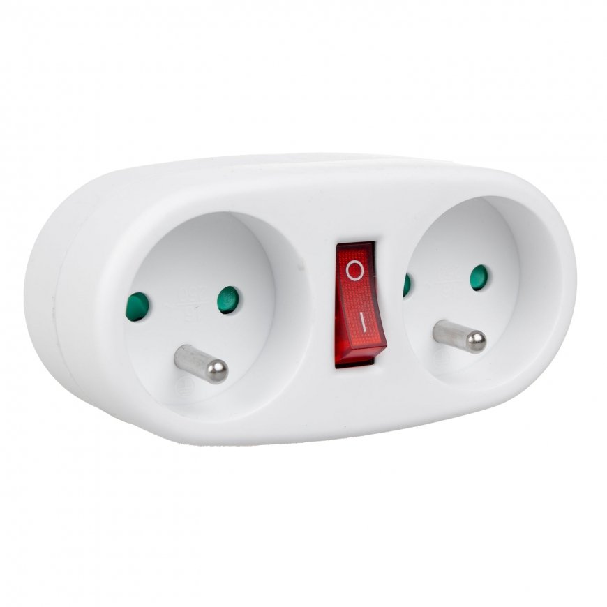 Maclean Splitter dual socket MCE337E