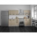 Topeshop KUCHNIA SET SONOMA virtuvės ir valgomojo baldų komplektas Topeshop KUCHNIA SET SONOMA virtuvės ir valgomojo baldų komplektas