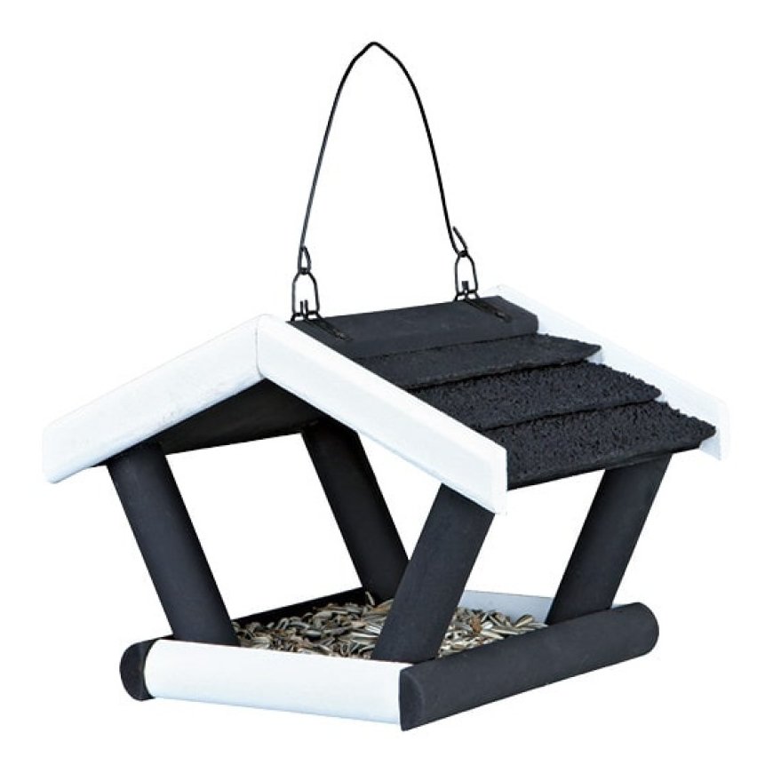 Outdoor bird feeder : Trixie Natura Hanging bird feeder, 17 × 19