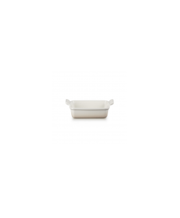 Le Creuset Rectangular Heritage Stoneware 19x14cm | 1,1L white