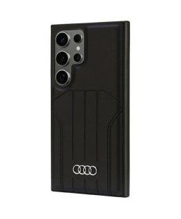 Audi Synthetic Leather MagSafe S24 Ultra S928 czarny|black hardc