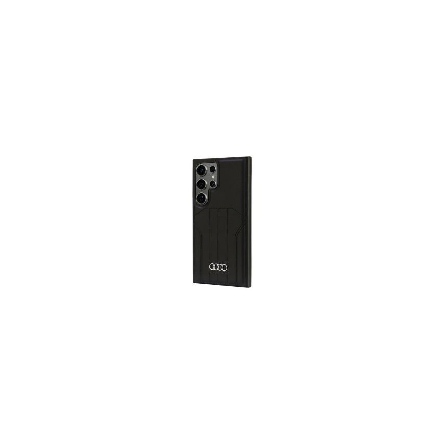 Audi Synthetic Leather MagSafe S24 Ultra S928 czarny|black hardc