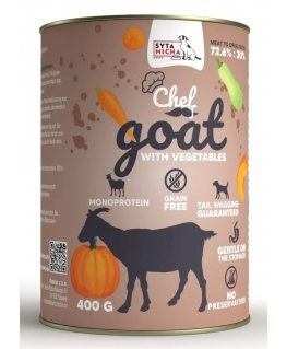 SYTA MICHA Chef Goat with vegetables - wet dog food - 400g