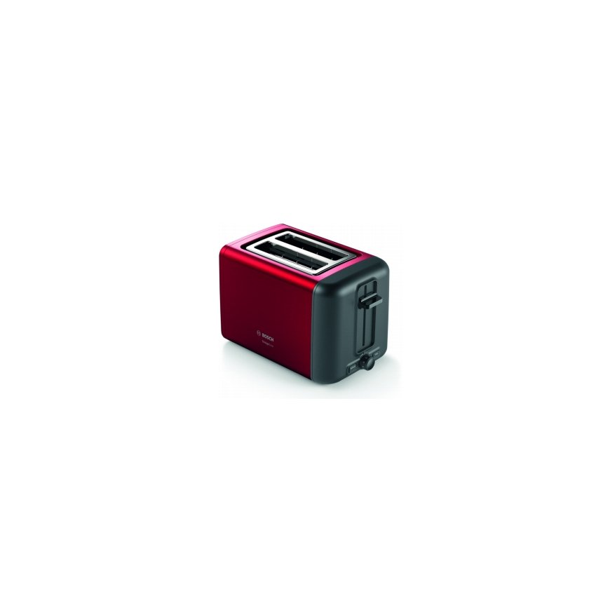Bosch TAT3P424DE leivänpaahdin 2 viipale(i)ta 970 W musta, Punainen