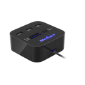 Rebel KOM1020 USB 2.0 Hub with card reader microSD / SD / SDHC Rebel KOM1020 USB 2.0 Hub with card reader microSD / SD / SDHC