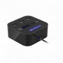 Rebel KOM1020 USB 2.0 Hub with card reader microSD / SD / SDHC Rebel KOM1020 USB 2.0 Hub with card reader microSD / SD / SDHC