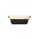 Le Creuset Rectangular Heritage Stoneware 19x14cm | 1,1L black Le Creuset Rectangular Heritage Stoneware 19x14cm | 1,1L black