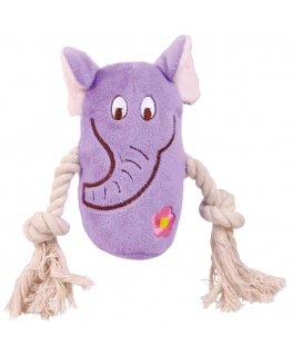 Plush toy : Trixie Animals with rope 13cm, 1 piece