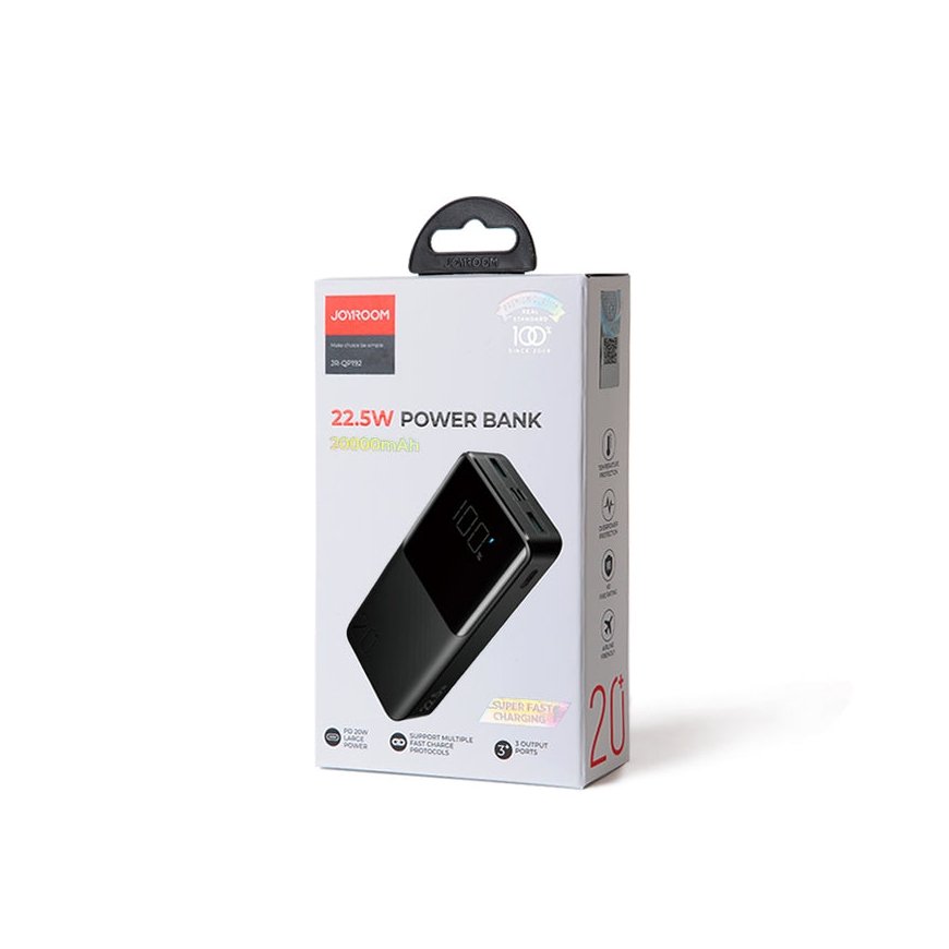 JOYROOM JR-QP192 akku- ja paristolaturi Litium polymeeri (LiPo) 20000 mAh musta – 2