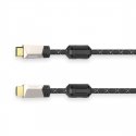 Hama 00205024 HDMI kabelis 0,75 m HDMI Type A (Standard) Melns, Rozā
