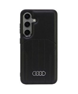 Audi Synthetic Leather MagSafe S24 S921 czarny|black hardcase AU