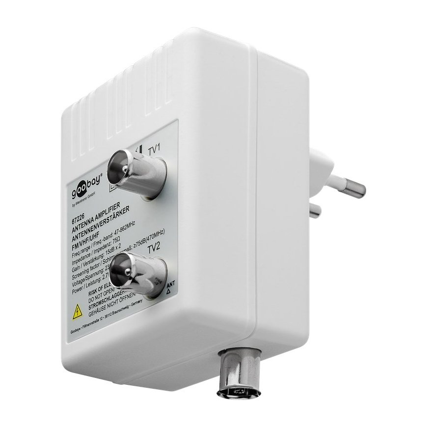 Goobay 67226 усилитель телевизионного сигнала 47 - 862 MHz – 2