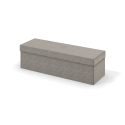 Sleepwell RED/BLACK PLAIN CONTINENTAL BED OTTOMAN / 120x50x47 / MANGO Light Grey (18711) Sleepwell RED/BLACK PLAIN CONTINENTAL BED OTTOMAN / 120x50x47 / MANGO Light Grey (18711)