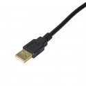 Akyga AK-USB-23 USB kabelis 0,15 m USB 2.0 USB A Melns