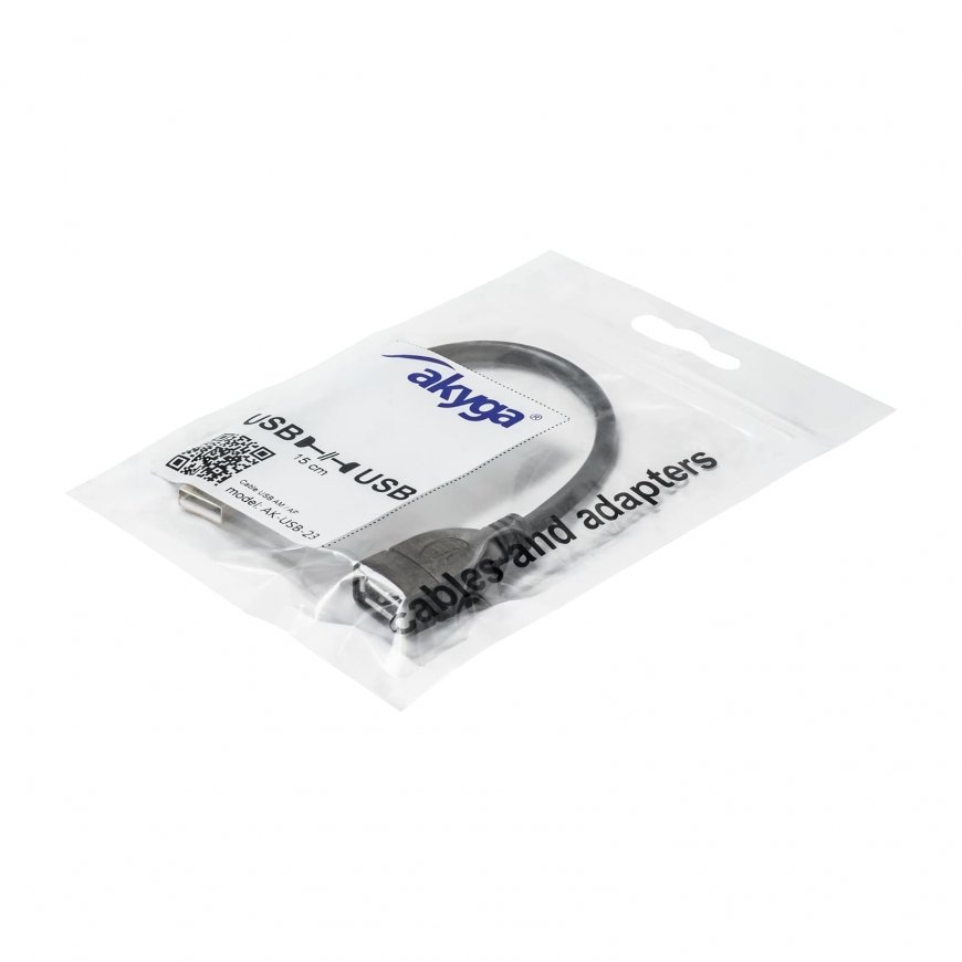 Akyga AK-USB-23 USB kabelis 0,15 m USB 2.0 USB A Juoda – 4