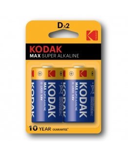Kodak Max Super D Vienreizējas lietošanas baterija Sārmaina akumulatoru baterija