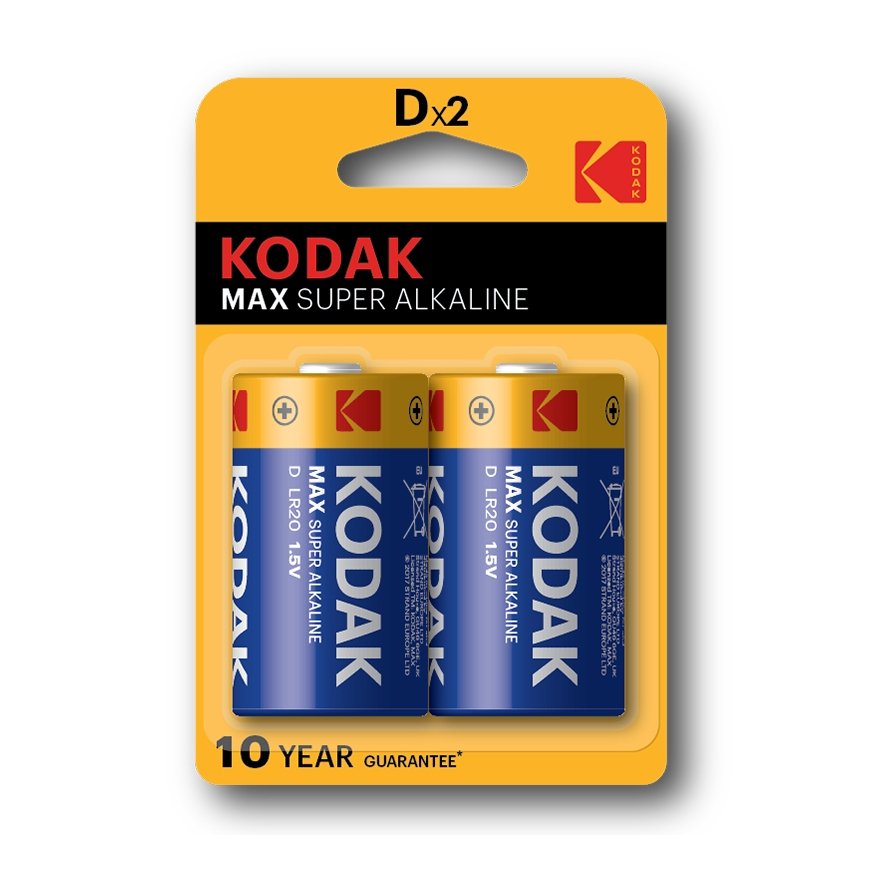 Kodak Max Super D Kertakäyttöinen akku Alkali