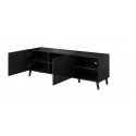 Cama RTV cabinet ABETO 150x42x52 black glossy
