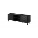 Cama RTV cabinet ABETO 150x42x52 black glossy