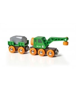 BRIO Clever Crane Wagon