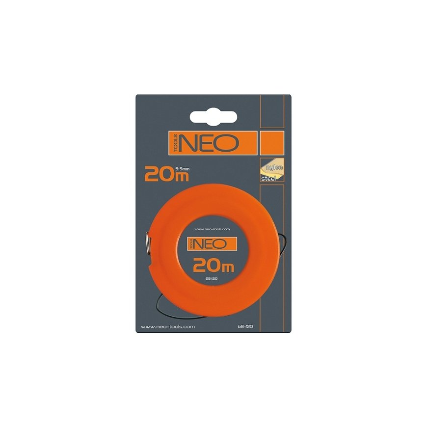 Neo 68-120 mērlente 20 m Plastmasa