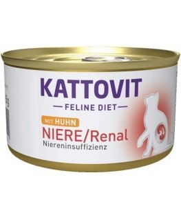 KATTOVIT Feline Diet Niere/Renal Chicken - mitrā kaķu barība - 185g
