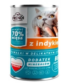 FRENDI with Turkey chunks in delicate sauce - wet cat food - 400g