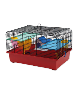 Cage : Placek Cage Matej black, accessories red, 80*46*35cm