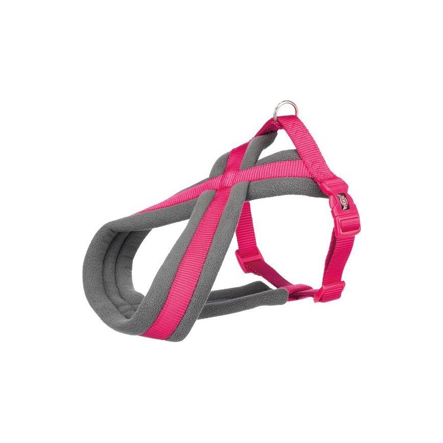 TRIXIE Premium touring braces, SM 40-70cm/20mm, fuchsia