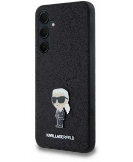 Case Karl Lagerfeld KLHCSA35GKNPSK A35 A356 black/black hardcase Fixed Glitter Ikonik Logo Metal Pin