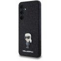 Case Karl Lagerfeld KLHCSA35GKNPSK A35 A356 black/black hardcase Fixed Glitter Ikonik Logo Metal Pin