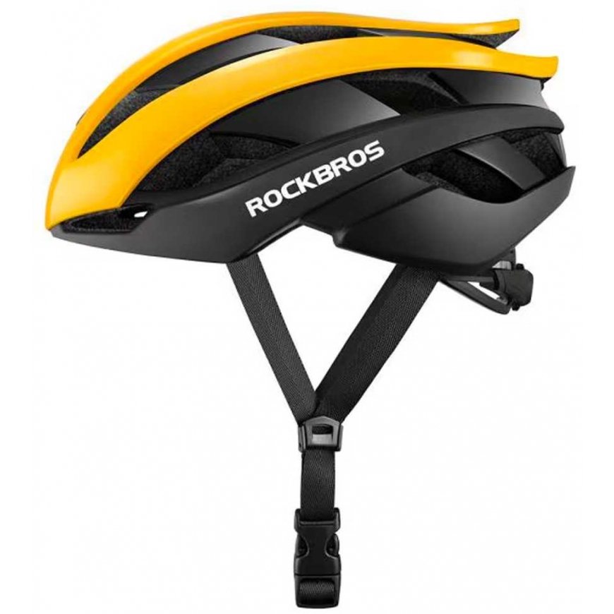 Rockbros Cycling helmet universal adjustable size M black-yellow – 2