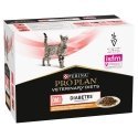 PURINA Pro Plan Veterinary Diets DM St/Ox Diabetes Management - mitrā kaķu barība - 10 x 85g